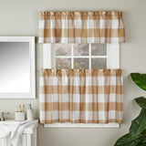 SKL Home By Saturday Knight Ltd Grandin Valance - 58X13", Tan/White
