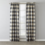 Saturday Knight Ltd Grandin Classic Tailored Woven Window Panel - Black