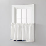 Saturday Knight Ltd Manor Versatile Tailored Window Tier - 2 Piece - 57x24"