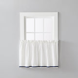 Saturday Knight Ltd Manor Versatile Tailored Window Tier - 2 Piece - 57x24"