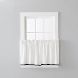 Saturday Knight Ltd Manor Versatile Tailored Window Tier - 2 Piece - 57x24"