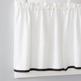 Saturday Knight Ltd Manor Versatile Tailored Window Tier - 2 Piece - 57x24"