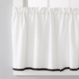 Saturday Knight Ltd Manor Versatile Tailored Window Tier - 2 Piece - 57x24"