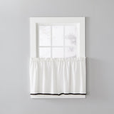 Saturday Knight Ltd Manor Versatile Tailored Window Tier - 2 Piece - 57x24"