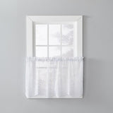 Saturday Knight Ltd Touch Of Spring Attractive Window Tier - 2 Piece - White