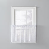 Saturday Knight Ltd Touch Of Spring Attractive Window Tier - 2 Piece - White