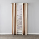 SKL Home Saturday Knight Ltd Maeve Sophisticated Yarn Dyed Woven Horizontal Pattern SunSafe Window Panel - Tan