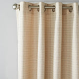 SKL Home Saturday Knight Ltd Maeve Sophisticated Yarn Dyed Woven Horizontal Pattern SunSafe Window Panel - Tan