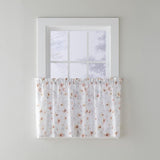 SKL Home Saturday Knight Ltd Blushing Blooms Watercolor Printed Window Tiers Curtain - 2-Piece - Blush