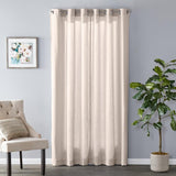 SKL Home Saturday Knight Ltd Raine Light Filtering Sophisticated SunSafe Window Curtain Panel - Linen