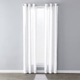 SKL Home Saturday Knight Ltd Raine Light Filtering Sophisticated SunSafe Window Curtain Panel - White