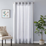 SKL Home Saturday Knight Ltd Raine Light Filtering Sophisticated SunSafe Window Curtain Panel - Dove Gray