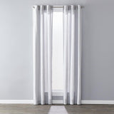 SKL Home Saturday Knight Ltd Raine Light Filtering Sophisticated SunSafe Window Curtain Panel - Dove Gray