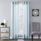 SKL Home Saturday Knight Ltd Salvatore Sophisticated Design And Slub-Weave Fabric SunSafe Window Panel - Sage