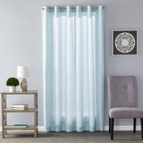SKL Home Saturday Knight Ltd Salvatore Sophisticated Design And Slub-Weave Fabric SunSafe Window Panel - Sage