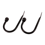 Versailles Heavy Duty Decorative Curtain Holdbacks 7" Pair Espresso