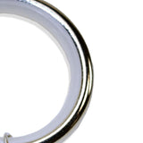 Versailles Clip Rings for 5/8" - 3/4" Rods 7 Pieces for Shower Curtain/Drape Curtains Brushed Nickel