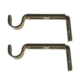 Versailles Single Strong Hold Wall Brackets Projection Pair Antique Brass