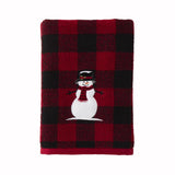 SKL Home Saturday Knight Ltd Woodland Winter Bath Towel - 24x48", Red