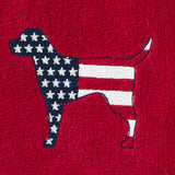 SKL Home Saturday Knight Ltd Red White Blue Hound Hand Towel - (2-Pack) - 16x25", Red