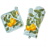 SKL Home By Saturday Knight Ltd Citrus Grove Oven Mitt And Pot Holder Set - 2-Piece - 7X13", Green