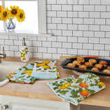 SKL Home By Saturday Knight Ltd Citrus Grove Oven Mitt And Pot Holder Set - 2-Piece - 7X13", Green