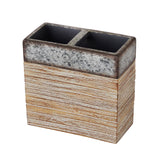 SKL Home Farmhouse Crate Toothbrush Holder - Natural 4.14x2.05x4.28