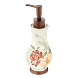 SKL Home Holland Floral Soap Dispenser - Natural 8.2x3.29x3.29