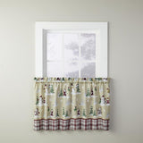 SKL Home Saturday Knight Ltd Joyful Snowfriends Appealing And Quaint Charm Tier Pair Window Curtain - Natural