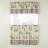 SKL Home Saturday Knight Ltd Joyful Snowfriends Appealing And Quaint Charm Tier Pair Window Curtain - Natural