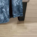 Versailles Ultra Soft Plush Contemporary Embossed Pattern All Season 50" x 60" Throw Blanket, Oxford Blue