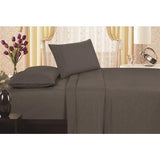 Plazatex Vine Print 90GSM Brushed Microfiber Soft Wrinkle Free Sheet Set Gray