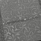 Plazatex Vine Print 90GSM Brushed Microfiber Soft Wrinkle Free Sheet Set Gray