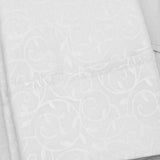 Plazatex Vine Print 90GSM Brushed Microfiber Soft Wrinkle Free Sheet Set - Queen 60x80