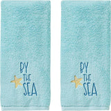 SKL Home Saturday Knight Ltd Ocean Watercolor Hand Towel - (2-Pack) - 16x26