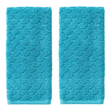 SKL Home Saturday Knight Ltd Ocean Watercolor Scales Hand Towel - (2-Pack) - 16x26