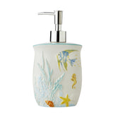 SKL Home Saturday Knight Ltd Ocean Watercolor Lotion / Soap Dispenser - 7.61x2.31x4.05, Multi