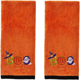 SKL Home by Saturday Knight Ltd. Boo Hand Towel Set, Orange 2 Pack  (16 x 25)