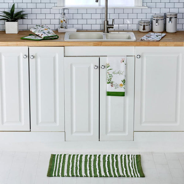 SKL Home By Saturday Knight Ltd Heirloom Wildflowers Kitchen Rug - 20X30", Green
