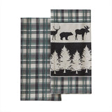 SKL Home By Saturday Knight Ltd Grand Teton Dish Towel - 2-Pack - 18X28", Green