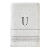 SKL Home By Saturday Knight Ltd Casual Monogram Bath Towel U - 28X54