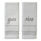 SKL Home By Saturday Knight Ltd Yours And Mine Hand Towel Set - 16X26
