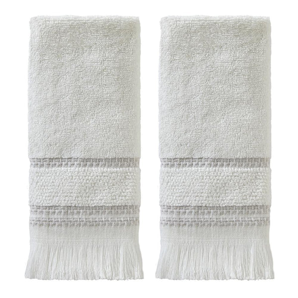 SKL Home By Saturday Knight Ltd Casual Monogram Fingertip Towel Set - 2-Pack - 1