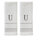 SKL Home By Saturday Knight Ltd Casual Monogram Hand Towel Set U - 2-Count - 16X26