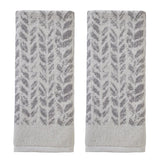 SKL Home Distressed Leaves Hand Towels - Set of 2 - 16x26"