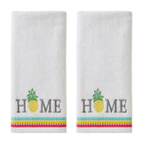SKL Home By Saturday Knight Ltd Pineapple Home Hand Towel Set - 16X25", White