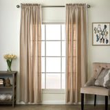 SKL Home By Saturday Knight Ltd Catherine Crochet Window Curtain Panel Pair - 2-Pack - Tan