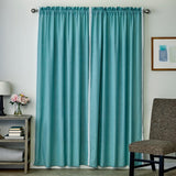 SKL Home By Saturday Knight Ltd Catherine Crochet Window Curtain Panel Pair - 2-Pack - Teal