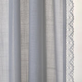 SKL Home By Saturday Knight Ltd Home Catherine Crochet Window Curtain Panel Pair - 2-Pack - 52X84", Silver