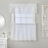 SKL Home By Saturday Knight Ltd Daisy Lace Tier Pair - White